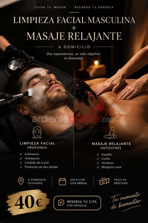 MASAJE RELANTE + EXFOLIACION