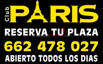 + POR ! PLAZAS TODO EL AÑO CLUB PARIS 662478027 EN PAMPLONA